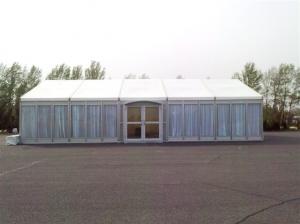China Easy Install Classic Size Temporary Tent Building With Glass Wall wholesale