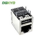 DIP Single USB G/FU RJ45 Network Socket With Dual Ethernet Jack