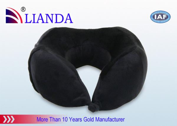 Memory Foam Neck Support With Removable Velour Cover And Hide Zipper