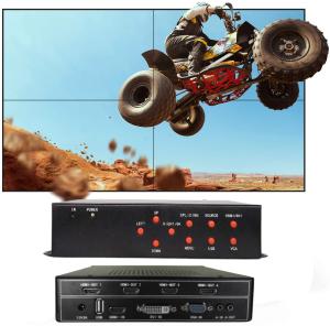 1 In 4 Out LCD TV multi screen Video Wall Controller 2x2 With 8 wall modes