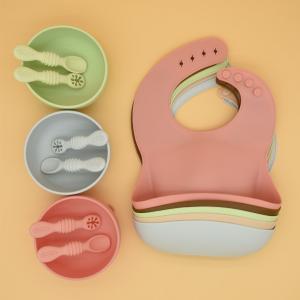 China OEM Custom Waterproof Soft Silicone Baby Feeding Kit BPA Free on sale