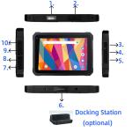 Industrial Android Rugged Tablet Computers With MTK8766 4 Core CPU 2D Scanner