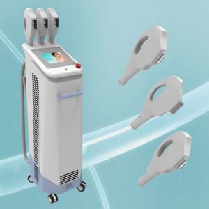 China Hottest promotion laser age spot removal machin three handles functional body hair removal wholesale