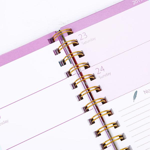 Hardcover CMYK Print School Academic Inspirational Weekly Planner Paper Note Book