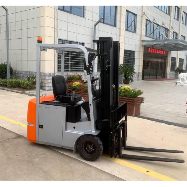 1500kg 1.5t 3m 3-wheel electric forklift with High capacity battery electric forklift truck for narrow channel use