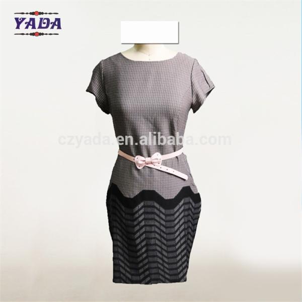 Women slim fit bodycon print border design China dress fashion woman clothes women ladies for sale