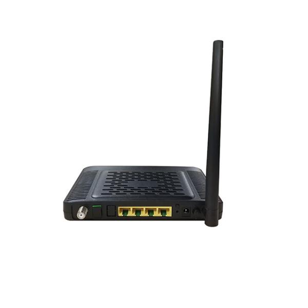Quality Jizhong 4FE EPON ONT FTTH ONU Router Modem Single Fiber Support HQoS / VoIP for sale