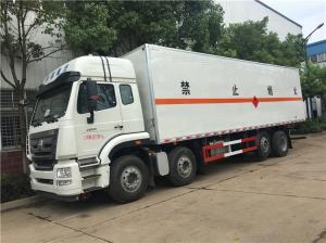 China 8x4 20 Ton Closed Van Truck Double Frame With HW50 Flange PTO ZZ1317N466GE1 wholesale