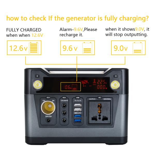 Quality Portable Solar Powered Generator , Portable Generator Lithium Portable Power Station for sale