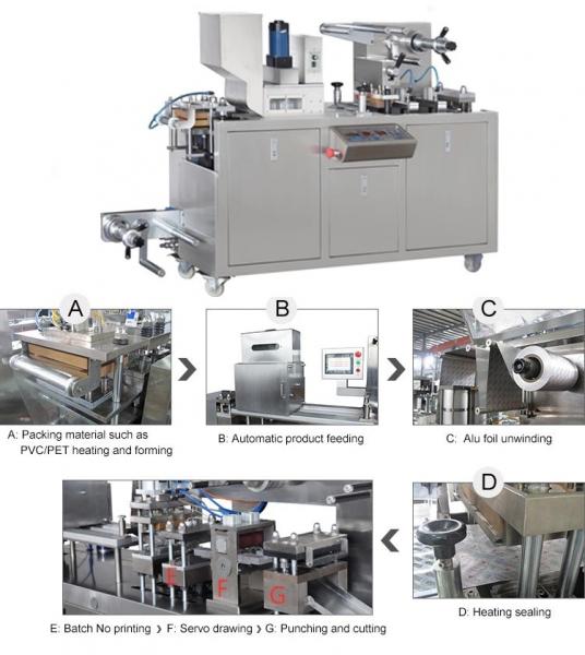 Thermoforming Blister Packing Machine Alu Plastic Medical Tablet Capsule DPP-150