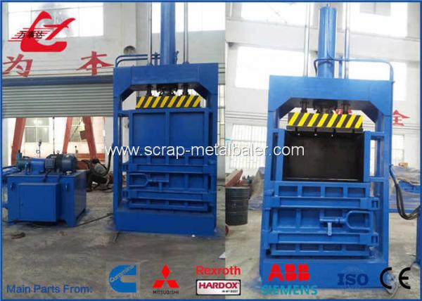 High Efficiency Clothing Baler Vertical Baling Machine 45 Seconds Cycle Time