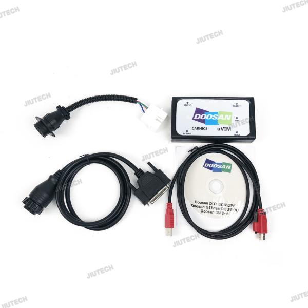 Quality For Doosan UVIM Diagnostic Tool Excavator Forklift Engine Fault Scanner Detection OBD Interface DDT CARNICS SCR DPF DCU ECU+G2 for sale