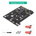 MSATA to Dual SATA3 Converter Adapter Card for Upgrade Version 2 in 1 M.2 NGFF