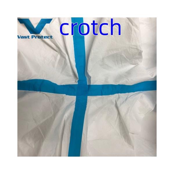 Style Jumpsuit Non-Toxic Disposable Blue Sealed Seam Tape White Micro Film Coverall