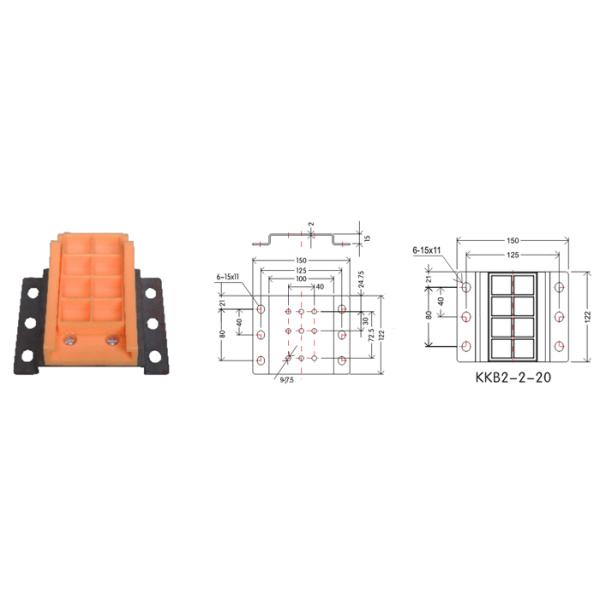 Passager Elevator Spare Parts Elevator Cable Clamp With Bracket