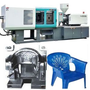 China 150 Bar Plastic Chair Injection Moulding Machine 4 Zone Heating on sale China 150 Bar Plastic Chair Injection Moulding Machine 4 Zone Heating on sale