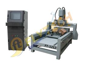 China 4 Axis CNC Router machine with DSP system with double rotary axis wholesale