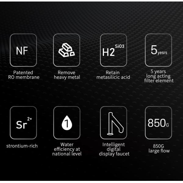 850gpd Reverse Osmosis Water Treatment System 5 Stage For Home