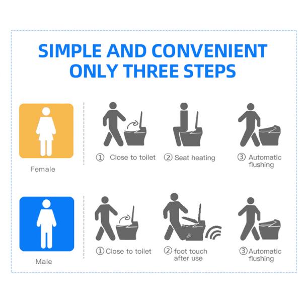 Multifunction Bathroom Smart Toilet , Concealed Tank Electric Bidet Toilet