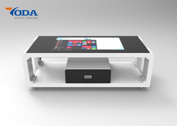 Quality 43Inch/55Inch/Customized Size LCD Touch Screen Table Capacitive Touch With Drawer for sale