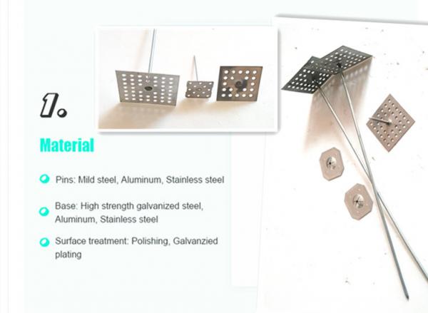 Galvanized Steel Perforated Base Insulation Hangers For Fix Air Tube Insulation