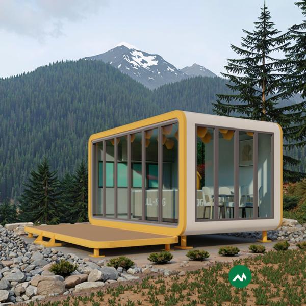 Fuqian Smart Apple Cabin Fast Construted Waterproof Steel Sandwich Panel Container House For Hotels Offices