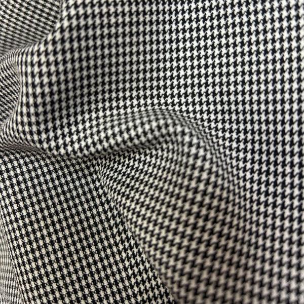 Polyester Rayon Spandex Bird Check Yarn-Dyed Fabric for Garment