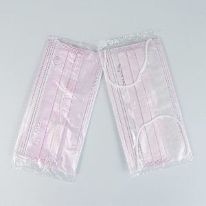 Disposable Individually Packaged 3 Layers Pink Face Masks In Stock