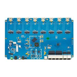 China X8 Gateway WiFi Router Circuit Board , 8 SIM Card Slot Router Controller PCBA wholesale
