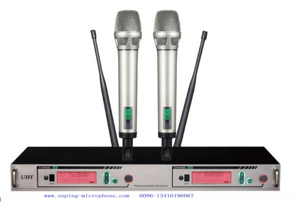 Quality GL-9900 wireless microphone system UHF IR selecta ble frequency PLL  handheld screen for sale