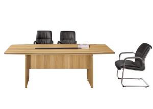 China MFC Particle Board Melamine Conference Table Custom Design With Steady Edge on sale