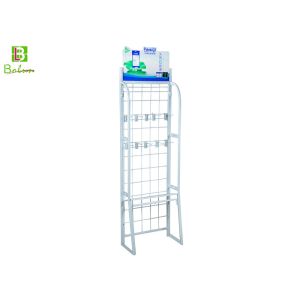 Stores Metal Wire Display Racks / Floor Metal Display Stand For Hanging