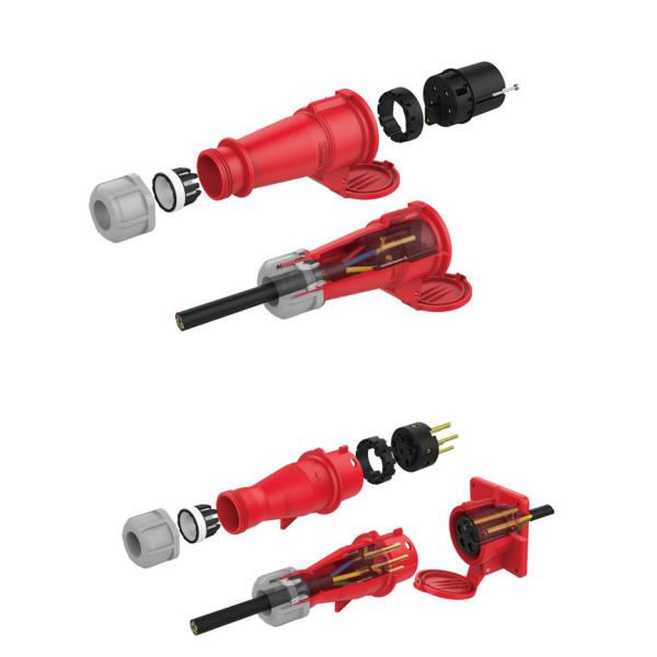 16 amp CE certificated 4 pole industrial equipment installation fitting Connector for aviation and dock