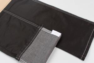 China 6.8oz Coating Spandex Denim Fabric For Women Black Coating Jeans Fabric on sale