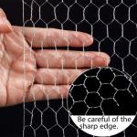 PVC Coated Cage Coop Fence Wire Mesh Rolls Hexagonal Wire Mesh Netting For Stone