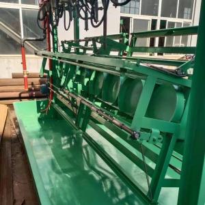 China LPG Cylinder Requalification Hydrostatic Testing Machine Tilting Steel Constructed Frame on sale