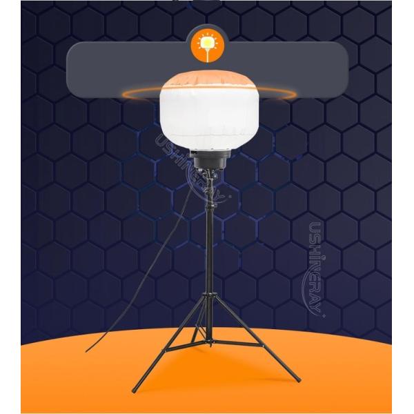 IP65 Temporary Construction Lights 200W LED Balloon Construction Light Tower For Filming