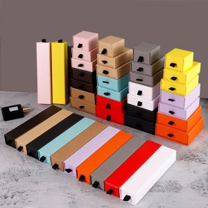 Recyclable Cardboard Packaging Boxes , Hard Rigid Drawer Box Packaging With