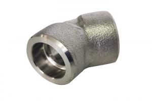 China F304 45 Degree Elbow DN8 SCH160 Socket Pipe Fitting wholesale