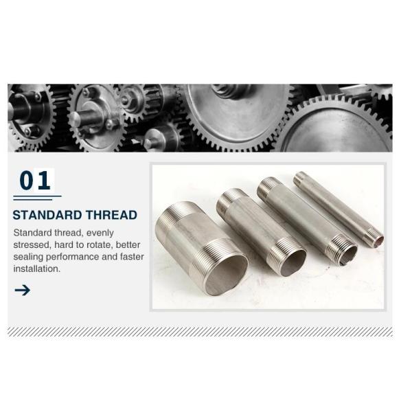 Fittings A105 Forged 3000LB Stainless Steel Pipe Nipple