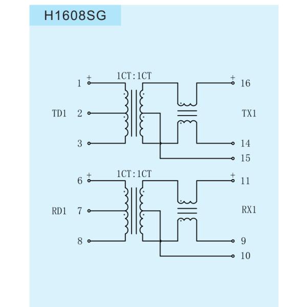 High Frequency / Current Electronic Power Transformer 16 Pin OCL 350uh Min
