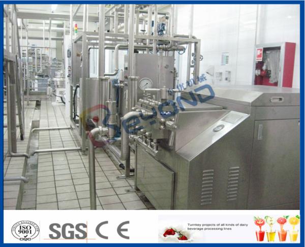 Multifunctional 5000LPH Milk Processing line with pasteurized milk , UHT, cream