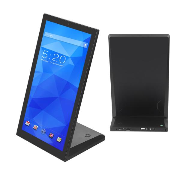 Quality L Shaped Desktop Touch Screen Monitor RK3566 Android 11OS Tablet PC With wifi POE LED Light Bar for sale