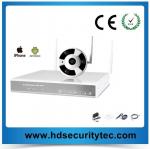 (5.0 GHZ) H-264-4 CHANNEL DVR RECORDER w/4 CH WIRELESS Panoramic SECURITY