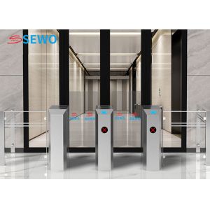 China Automatic Retractable Sliding Gate Turnstile Facial Recognition With Qr Code Scanner wholesale