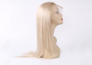 China Unprocessed Brazilian Virgin Straight Human Hair Full Lace Wigs Can Be Dyed And Ironed wholesale