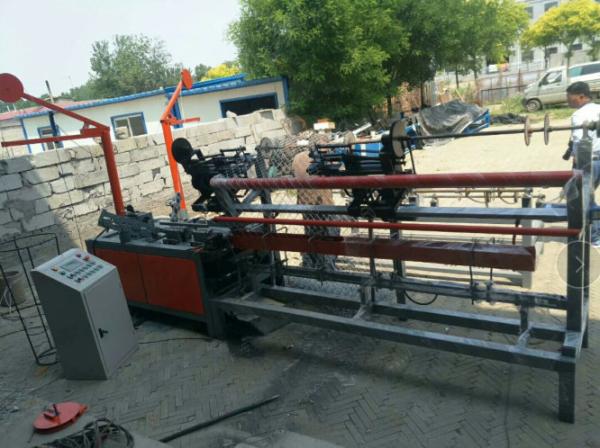 Quality 4m width PLC full Automatic double wire Chain Link Fence Machine/diamond wire mesh machine for sale