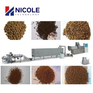 SS Twin Screw Floating Fish Feed Production Line Mill Machine Automatic