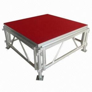 China Portable Waterproof Acrylic / Plywood Temporary Stage Platforms Heavy Loading Adjustable Height wholesale
