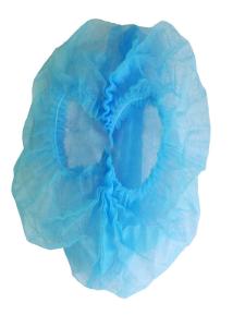 Single Elastic String Disposable Head Cap Non Woven Blue Preventing Hairs Falling